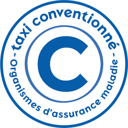 Logo taxi conventionné — agréé par les organismes d'assurance maladie
